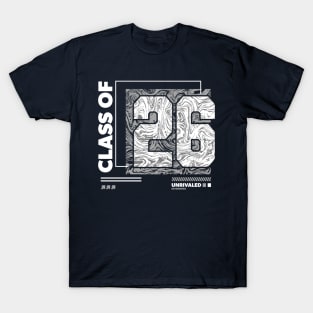 Class of 2026 Urban Streetwear // Graduation Class of '26 Gray T-Shirt